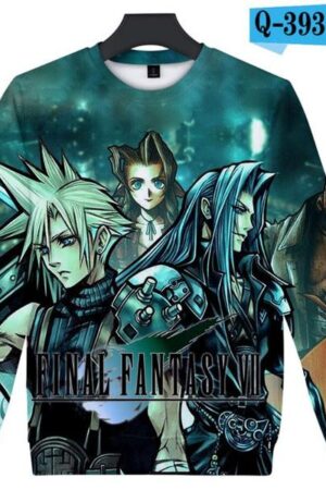 2019 Final Fantasy Harajuku O-Neck Long Sleeves Sweatshirt