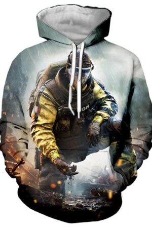 3D Print Rainbow Six Siege Men Sweatshirts Hip Hop Hoodie