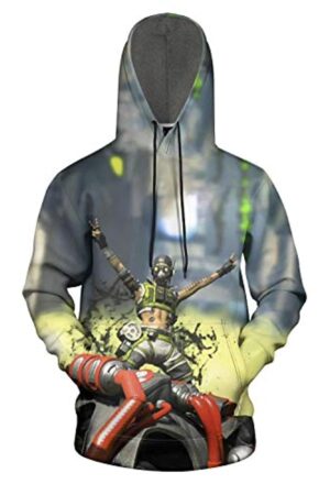 3D Printed Apex Legends Funny Drawstring Pocket Pullover Hoodie Sweatshirt