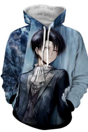 3D Printed Hoodie Levi Ackerman Attack On Titan
