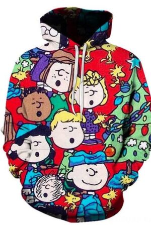3D Printed Snoopy Digital Casual Hoodie Pullover Sweatshirt