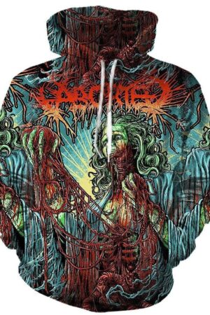 Aborted Hoodies - Pullover Red Hoodie