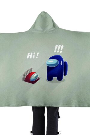 Among Us 3D Printed Flannel Hooded Blanket