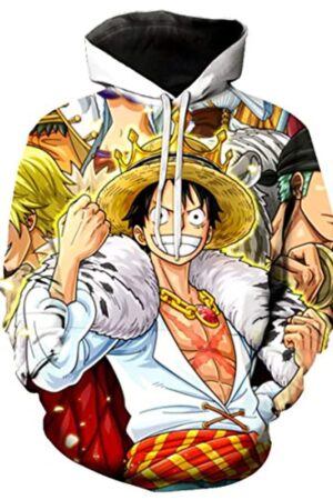 Anime One Piece Monkey D Luffy Pullover - 3D Printed Hoodie Sweatshirt