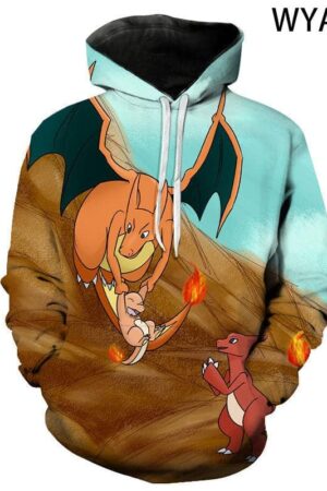 Anime Pokemon 3D Printed Sweatshirt Hoodies