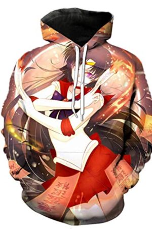 Anime Sailor Moon Hoodie - Sailor Mars 3D Print Pullover Hoodie