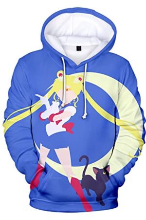 Anime Sailor Moon Hoodie - Sailor Moon 3D Print Pullover Hoodie