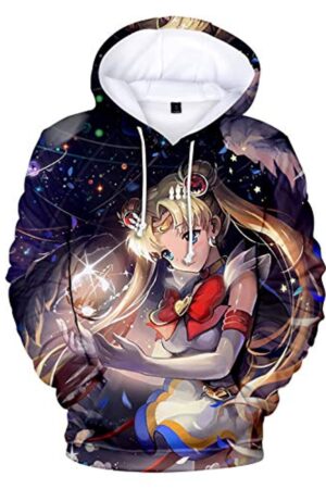 Anime Sailor Moon Hoodie - Sailor Moon 3D Print Pullover Hoodie