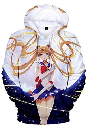 Anime Sailor Moon Hoodie - Sailor Moon 3D Print Pullover Hoodie