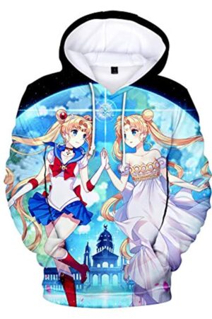Anime Sailor Moon Hoodie - Sailor Moon 3D Print Pullover Hoodie
