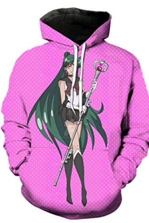 Anime Sailor Moon Hoodie - Sailor Pluto 3D Print Pullover Hoodie