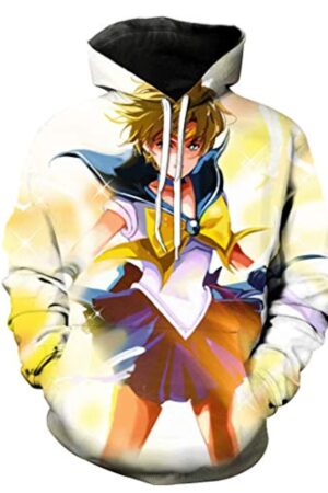 Anime Sailor Moon Hoodie - Sailor Uranus 3D Print Pullover Hoodie