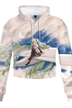 Anime Vocaloid Hoodie Sweatshirts - Hatsune Miku Long Sleeve Pullover