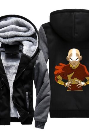 Avatar the last Airbender Jacket - Zip Up Aang Fleece Jacket