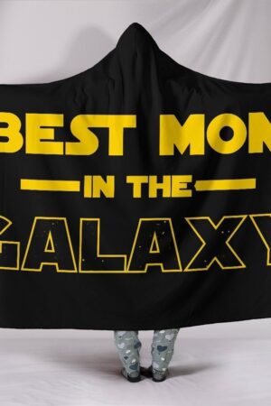 Best Mom Hooded Blankets - Best Mom Black Cool Hooded Blanket
