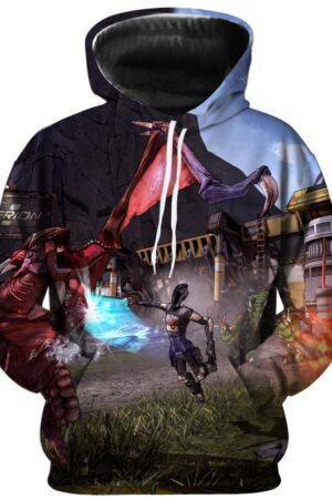 Borderlands 3 Hoodies - 3D Printed Casual Hooded Pullover Sweatshirt