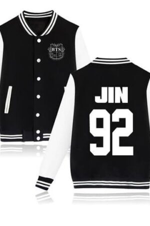 BTS Coat - BTS JIN Striped Super Cool Jacket