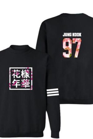 BTS Sweatshirt - Sleeves Striped Sweatshirt