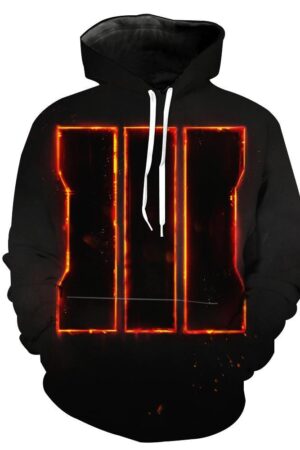 Call of Duty Hoodies - Pullover Ops 3 Symbol Black Hoodie