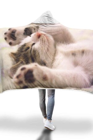 Cats Hooded Blanket -  Acting Cute Blanket