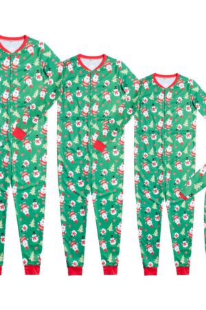 Christmas Family Pajama - Sweatshirt Green White Pajama