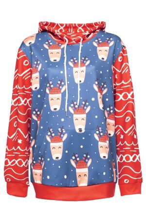 Christmas Hoodies - Cheerful Christmas Deer 3D Print Hoodie