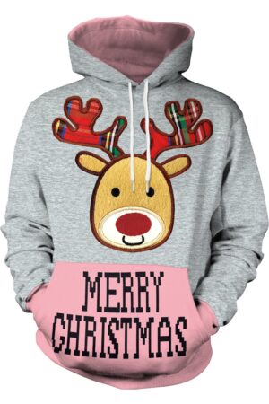 Christmas Hoodies - Christmas Cute Christmas Deer 3D Hoodie