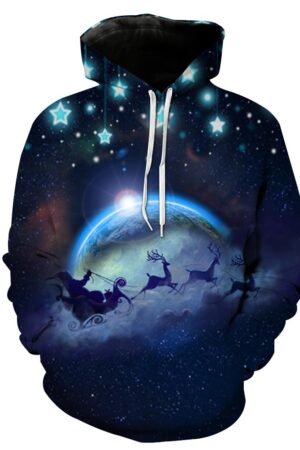 Christmas Hoodies - Christmas Night Star 3D Hoodie