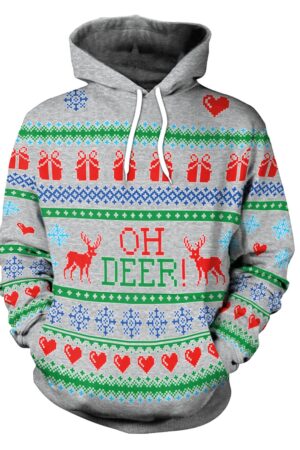Christmas Hoodies - Christmas Style Deer Gift 3D Hoodie