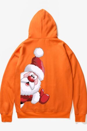 Christmas Hoodies - Naughty Santa Claus Cartoon Style Cute Icon 3D Fleece Hoodie