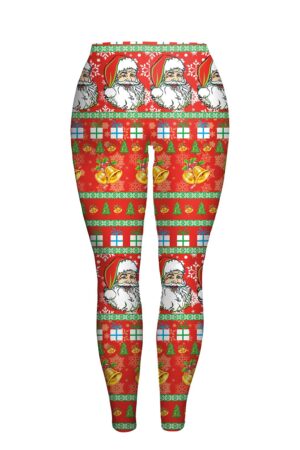 Christmas Leggings - Women 3D Printed Santa Slim Legging