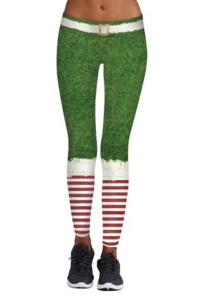Christmas Leggings - Women 3D Xmas Workout Elastic Skinny Legging