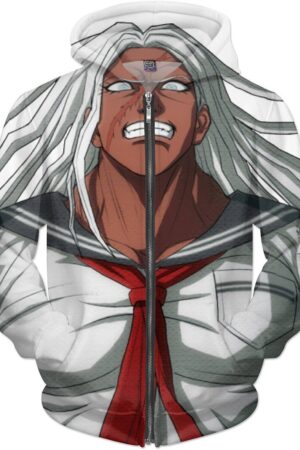 Danganronpa Sakura Oogami Hoodies - Zip Up Hoodie