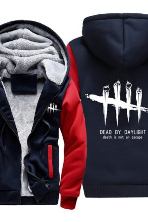 Dead by Daylight Jackets - Solid Color Dead by Daylight Game Logo Super Cool Fleece Jacket