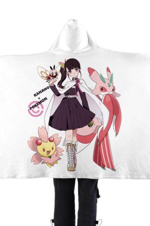 Demon Slayer x Pokemon Go Hooded Blanket