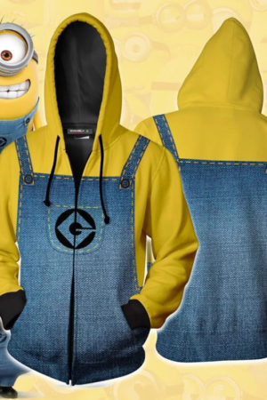 Despicable Me Hoodie - Minions Zip Up Hoodie