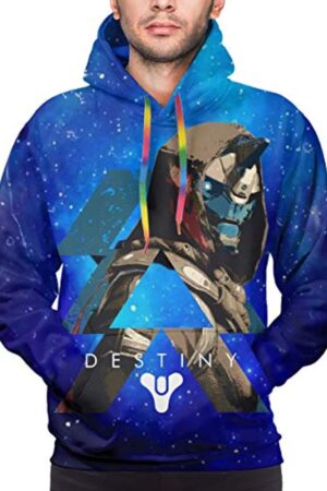 Destiny 2 Hoodies - Destiny 2 Forsaken Cayde 6 Blue Pullover Drawstring Hoodie