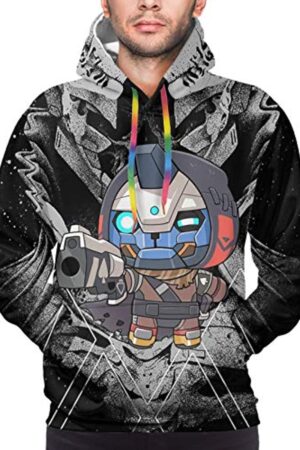 Destiny 2 Hoodies - Destiny 2 Forsaken Cayde 6 Cartoon 3D Print Pullover Drawstring Hoodie