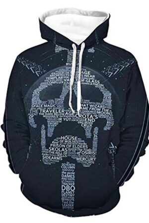 Destiny 2 Hoodies - Destiny 2 Forsaken Skull 3D Print Pullover Drawstring Hoodie