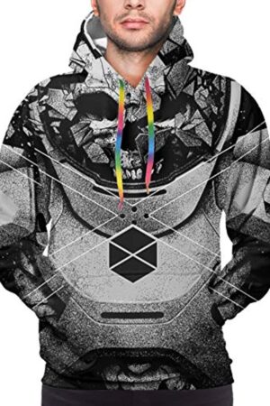 Destiny 2 Hoodies - Destiny 2 Forsaken Titan Grey 3D Print Pullover Drawstring Hoodie