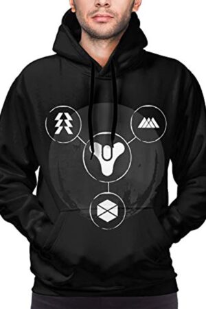Destiny 2 Hoodies - Destiny 2 Forsaken Titan Hunter Warlock Symbol 3D Print Pullover Drawstring Hoodie