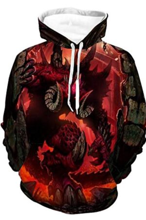 Diablo Hoodies - Diablo 3 Book of Cain 3D Print Casual Pullover Hooded Sweatshirt