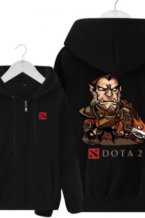 DOTA 2 Lycan Hoodies - Zip Up Black Hoodie
