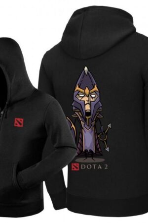 DOTA 2 Silencer Hoodies - Zip Up Black Hoodie