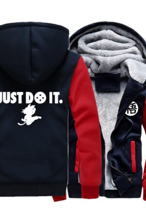 Dragon Ball Jackets - Solid Color Dragon Ball Anime Series GoKu Fleece Jacket