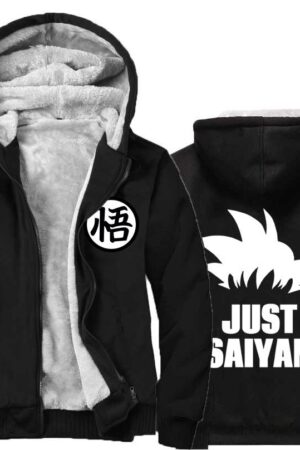 Dragon Ball Jackets - Solid Color Dragon Ball Anime Series GoKu Saiyan Fleece Jacket