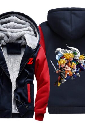 Dragon Ball Jackets - Solid Color Dragon Ball Series Anime Icon Super Cool Fleece Jacket