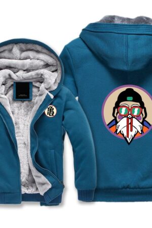 Dragon Ball Jackets - Solid Color Dragon Ball Series Cartoon Master Roshi Icon Super Cool Fleece Jacket