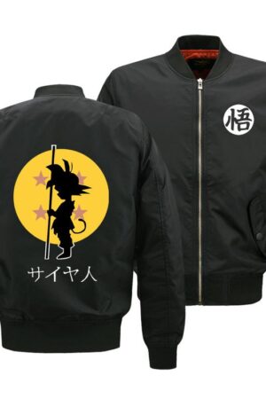 Dragon Ball Jackets - Solid Color Dragon Ball Series Cartoon Super Saiyan Yellow Icon Cute Fleece Jacket