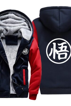 Dragon Ball Jackets - Solid Color Dragon Ball Series Cartoon White Icon Super Cool Fleece Jacket